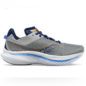 Saucony Gray and Blue Kinvara 14 Running Shoe